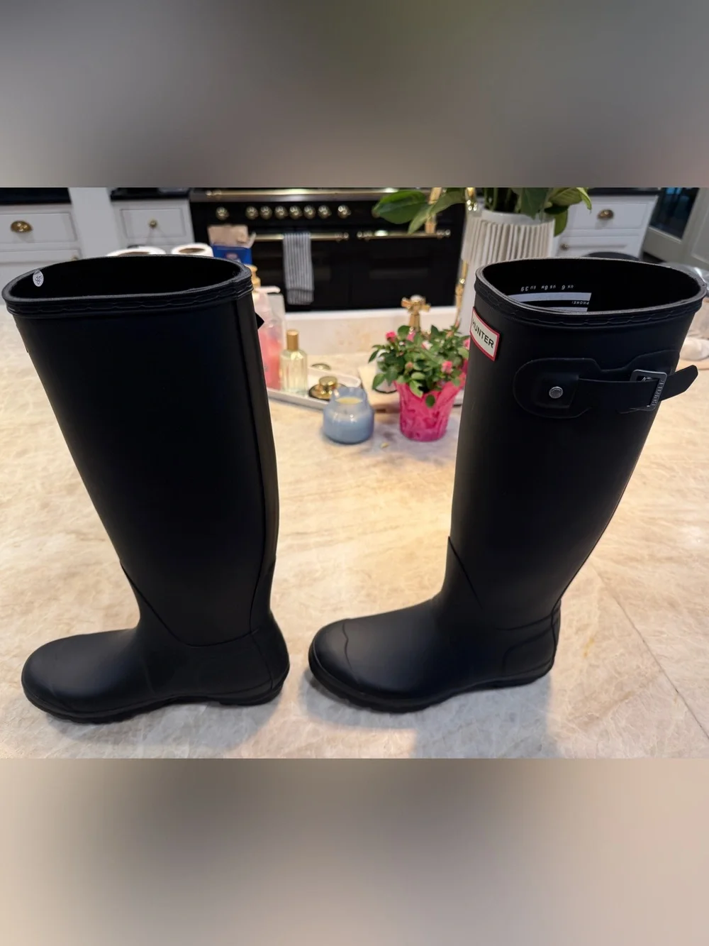 NWT Hunter Women's Original Tall Rain Boots, Black, 8M